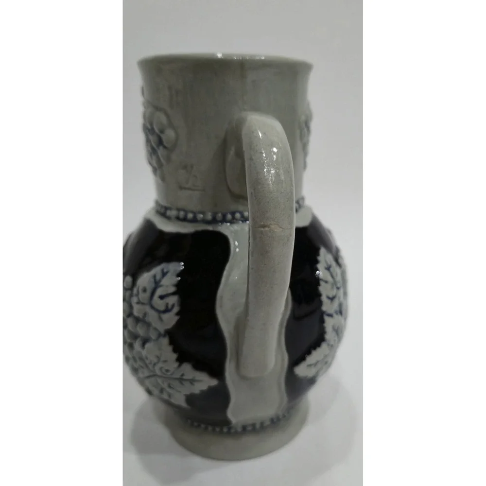Vintage Marzi & Remy German Salt Glaze Stoneware Pitcher Winninger Weinhex Jug